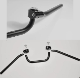 Guidon complet - U central diam. 22mm