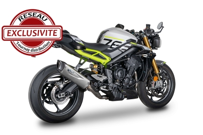 Collecteur racing inox, raccord 3 en 1 titane et silencieux FORCE EVO titane 400mm