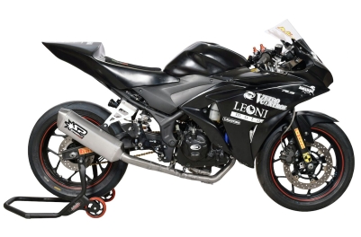 Ligne complète racing : collecteur Inox + silencieux 102 DB