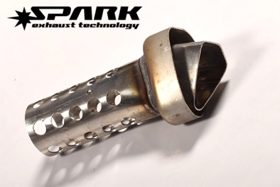 Chicane pour silencieux Force  - d.35 droit 32 trous