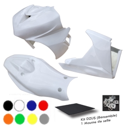 Ensemble pack carénage. Fintion gelcoat teinté dans la masse