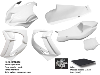 Ensemble pack carénage.