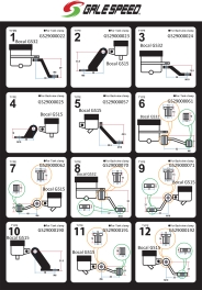 Support réservoir aluminium noir Type 2