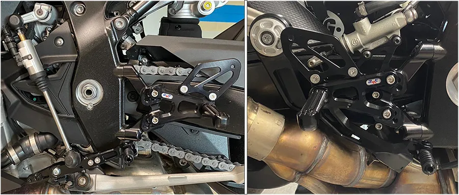 Commandes reculées Robby Moto modèle EVO BMW S1000 RR 2019 2026