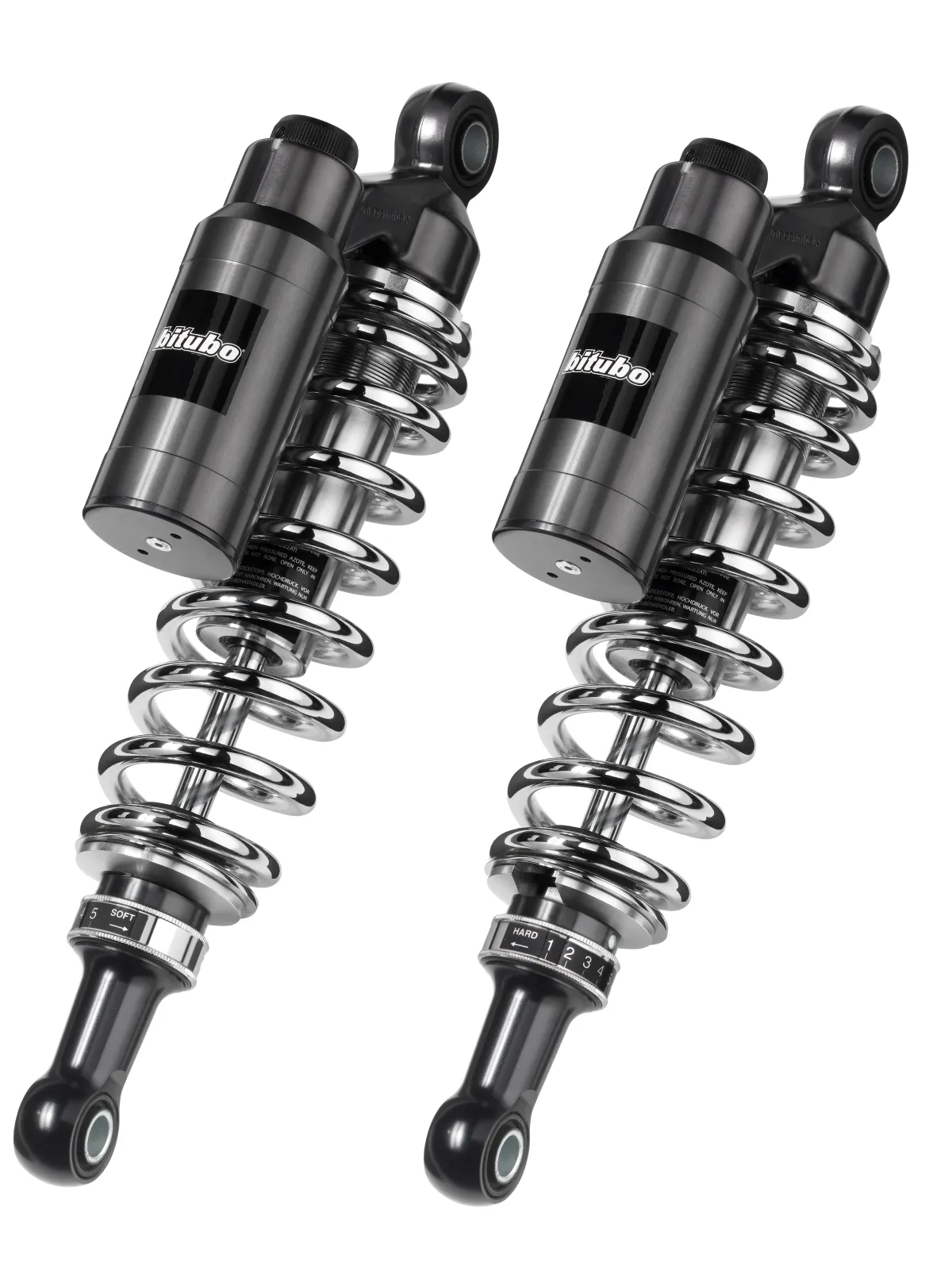 Double amortisseur réglable, réservoir séparé fixe,entraxe 361mm,Chrome édition WMT0