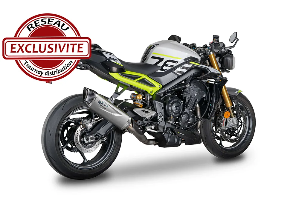 Collecteur racing inox, raccord 3 en 1 titane et silencieux FORCE EVO titane 400mm