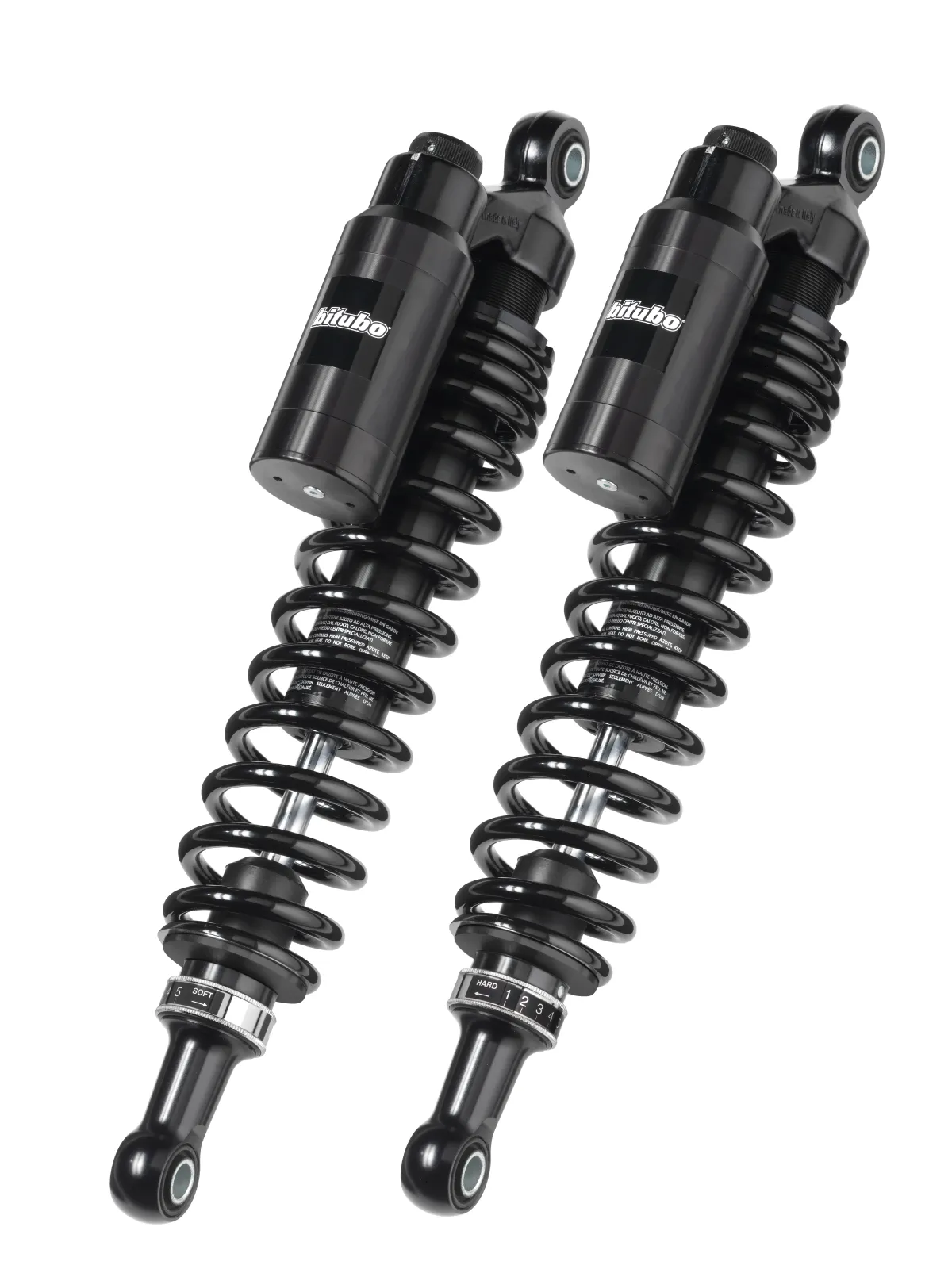 Double amortisseur réglable, réservoir séparé fixe,entraxe 371mm,Dark édition WMT0