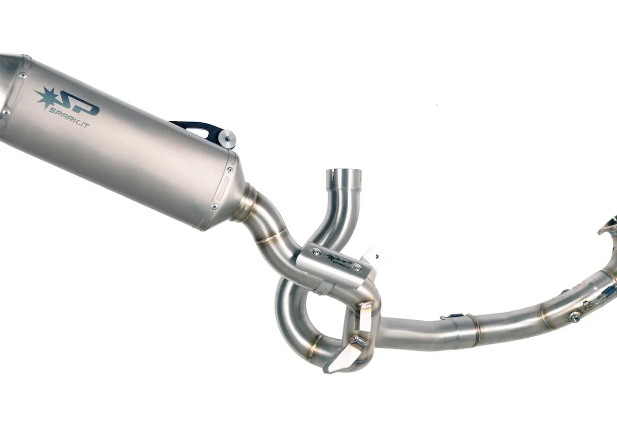 Ligne complète racing : collecteur Inox + silencieux