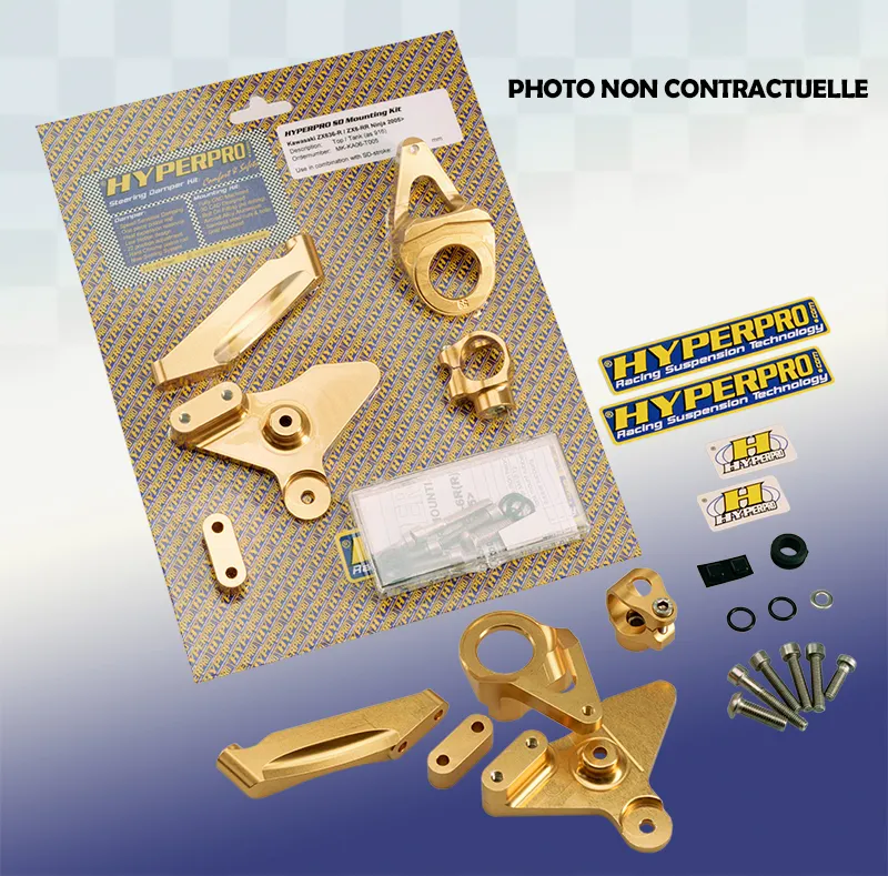 Kit montage pour amortisseur de direction Hyperpro APRILIA RSV 1000 2004 +
