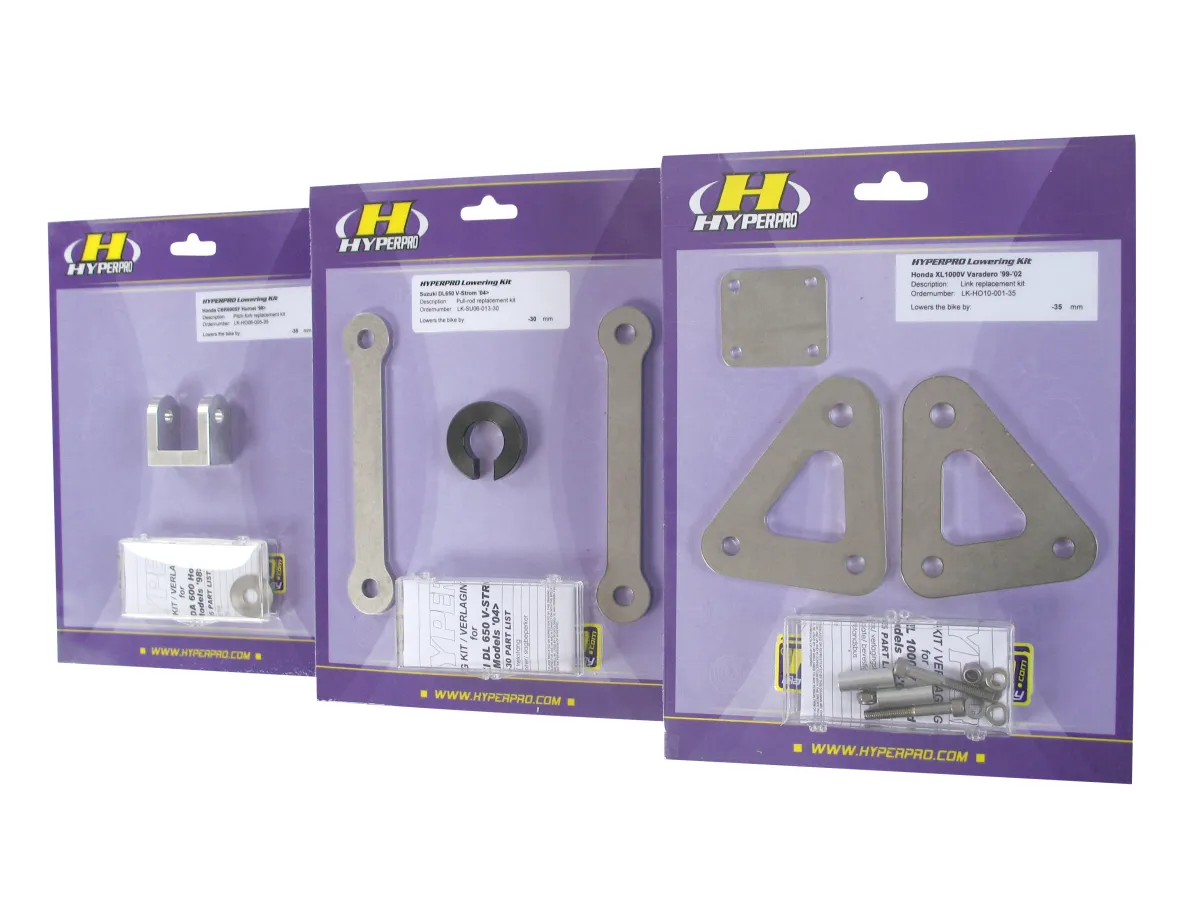 Combi kit d'abaissement ressorts de fourche et ressort arrière